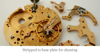 <p> Stripped to base plate for cleaning</p>