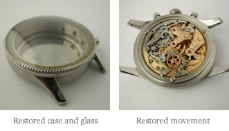 <p> Restored case and glass - Restored movement</p>